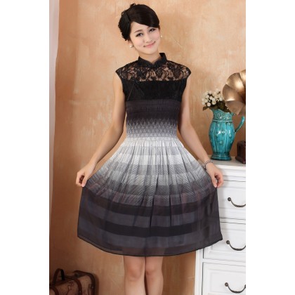 Graceful Chinese Black Lace Dress 3004-99 CLEARANCE NO EXCHANGE NO RETURN Graceful Chinese Black Lace Dress 3004-99 CLEARANCE NO EXCHANGE NO RETURN