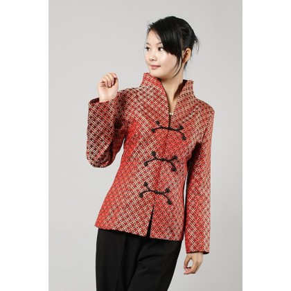 Classic fashionable Red Brocade Jacket 4003-28 Clearance No Return / No Exchange Classic fashionable Red Brocade Jacket 4003-28 Clearance No Return / No Exchange