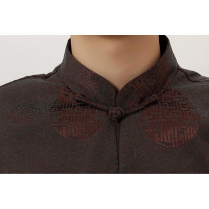 Chinese Traditional Rayon Brown Jacket 12006-60 Chinese Traditional Rayon Brown Jacket 12006-60