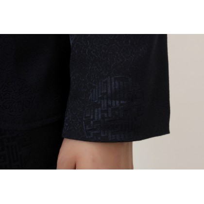 Chinese Traditional Rayon Navy Jacket 12006-76 Chinese Traditional Rayon Navy Jacket 12006-76