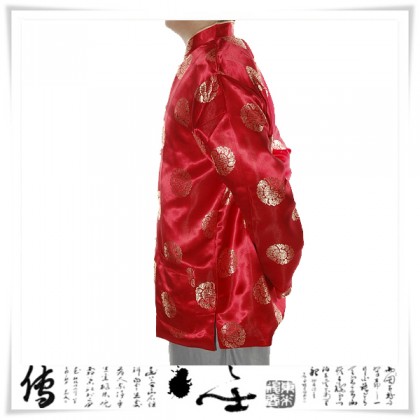 Chinese Traditional Tang Zhuang Jacket Red 12011-28 (XXL)