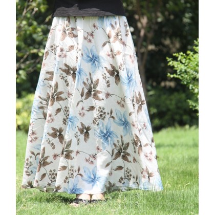 Linen Maxi Skirt - Pure Lily 8012-70 (Clearance No Exchange/Return) Linen Maxi Skirt - Pure Lily 8012-70 (Clearance No Exchange/Return)