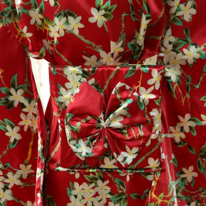 Elegant Red Satin Kimono 50001-28 Elegant Red Satin Kimono 50001-28