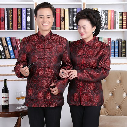 Man Maroon Elegant Chinese Jacket 12016-29 Man Maroon Elegant Chinese Jacket 12016-29