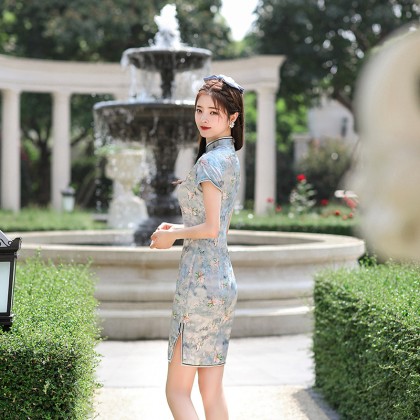 Hangzhou Faux Silk Ladylike Qipao 2407-01 