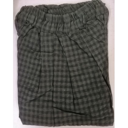 Vintage Linen Maxi Dark Blue Plaid Skirt 8020-77 Vintage Linen Maxi Dark Blue Plaid Skirt 8020-77