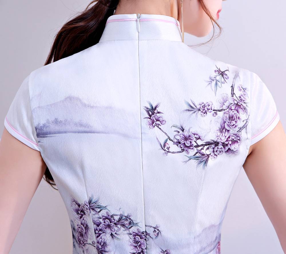 MeiYu Qipao Set (White)