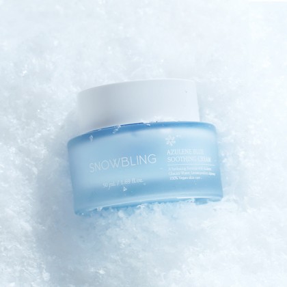 SNOWBLING Azulene Blue Soothing Cream (Vegan) 50ml Expiry: 02/09/27