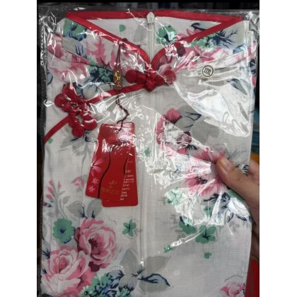 Hangzhou Stretchable Linen Mini Qipao 2131-01 Hangzhou Stretchable Linen Mini Qipao 2131-01