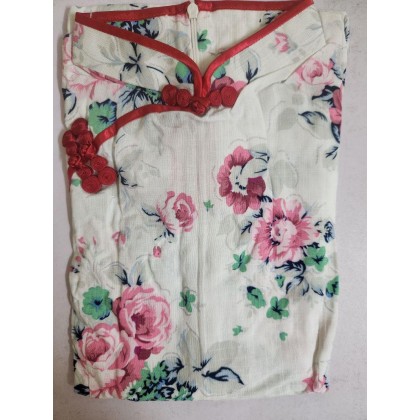 Hangzhou Stretchable Linen Mini Qipao 2131-01 Hangzhou Stretchable Linen Mini Qipao 2131-01