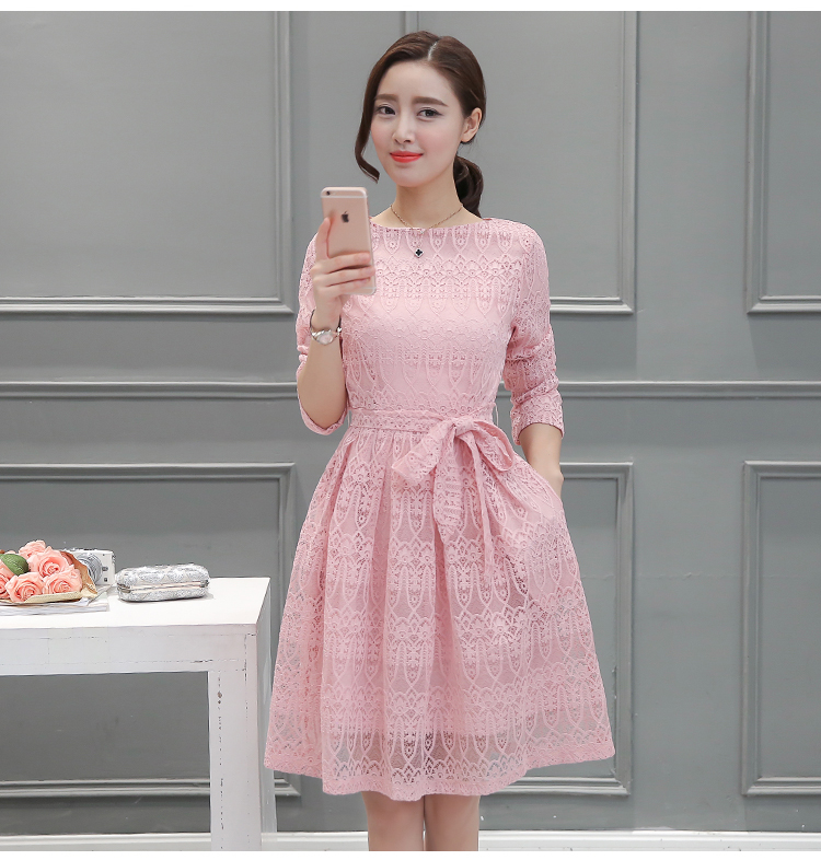 korean long sleeved lace pink dress end 9 15 2020 11 44 am